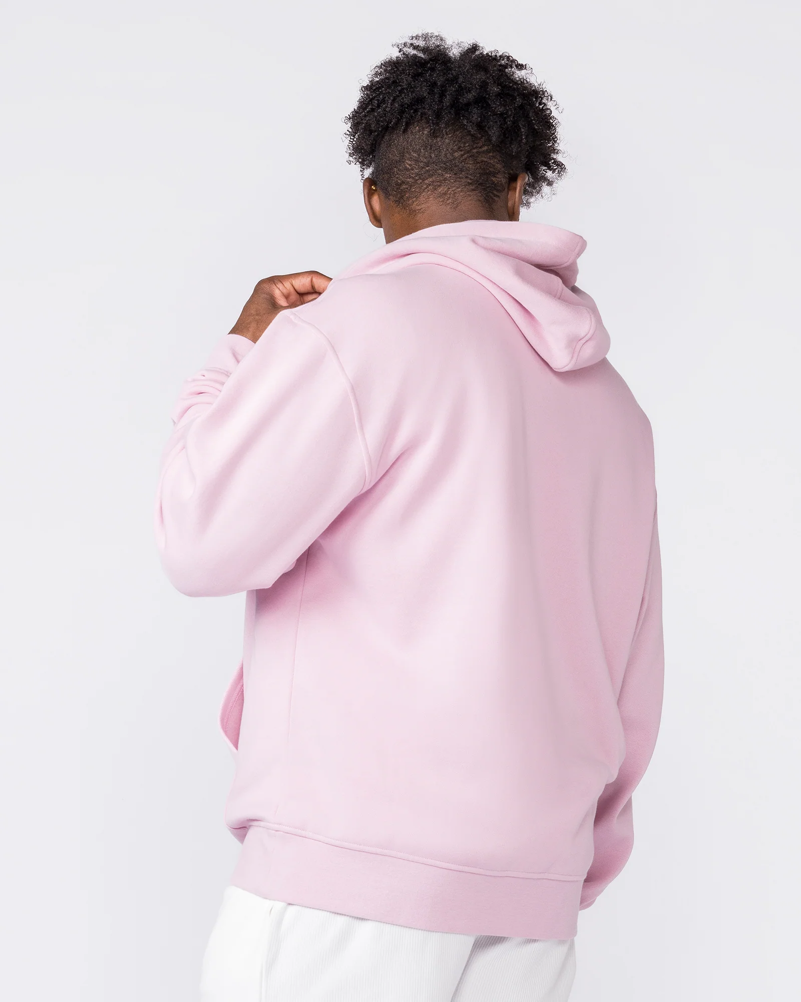Worldclass Oversized Hoodie - Washed Powder Pink - Image 5