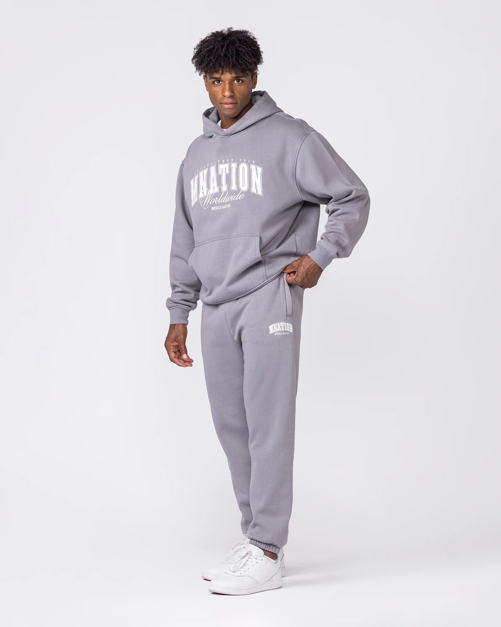 Worldclass Vintage Trackies - Washed Cement - Image 6