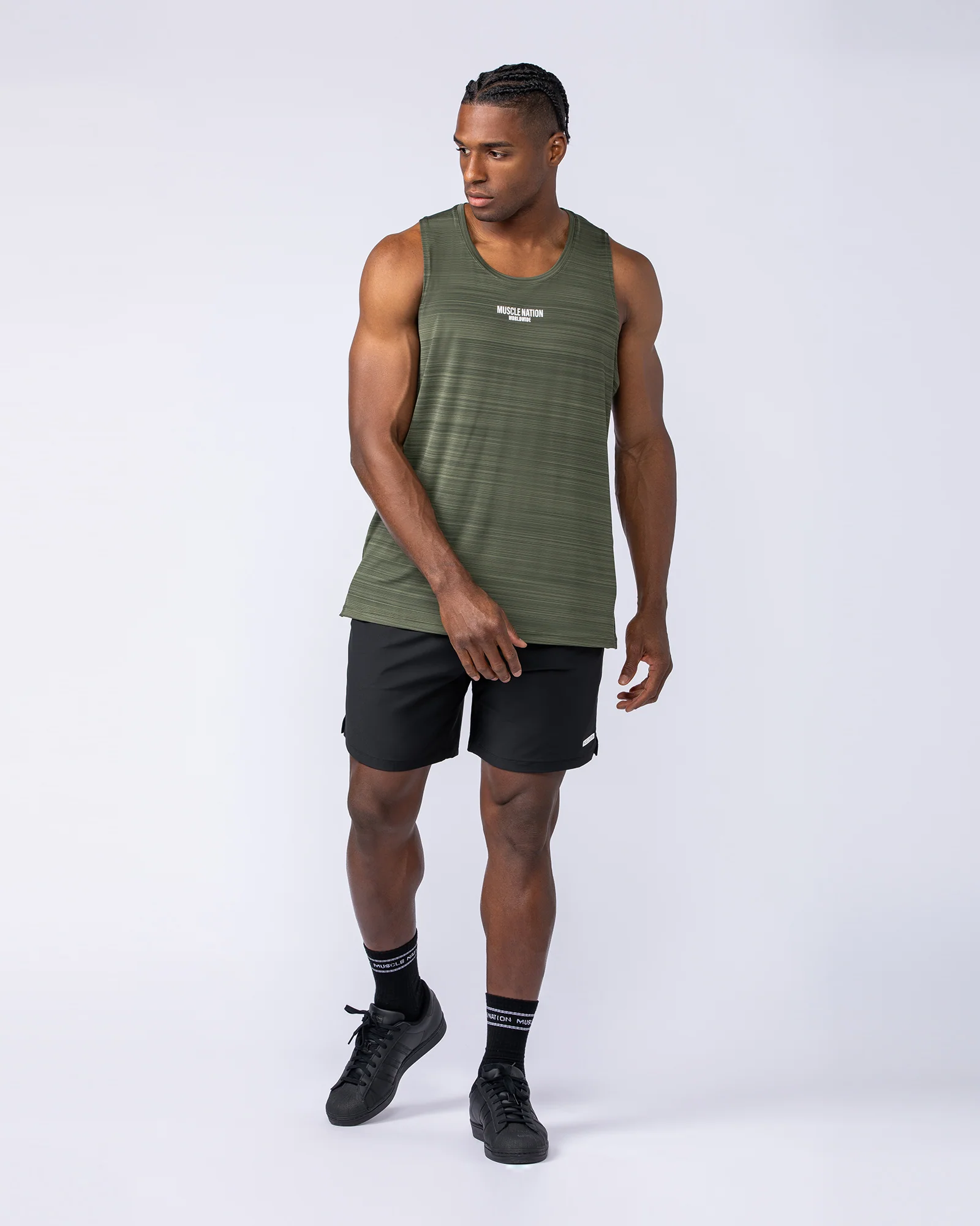 Worldwide Active Tank - Dark Khaki - Image 5