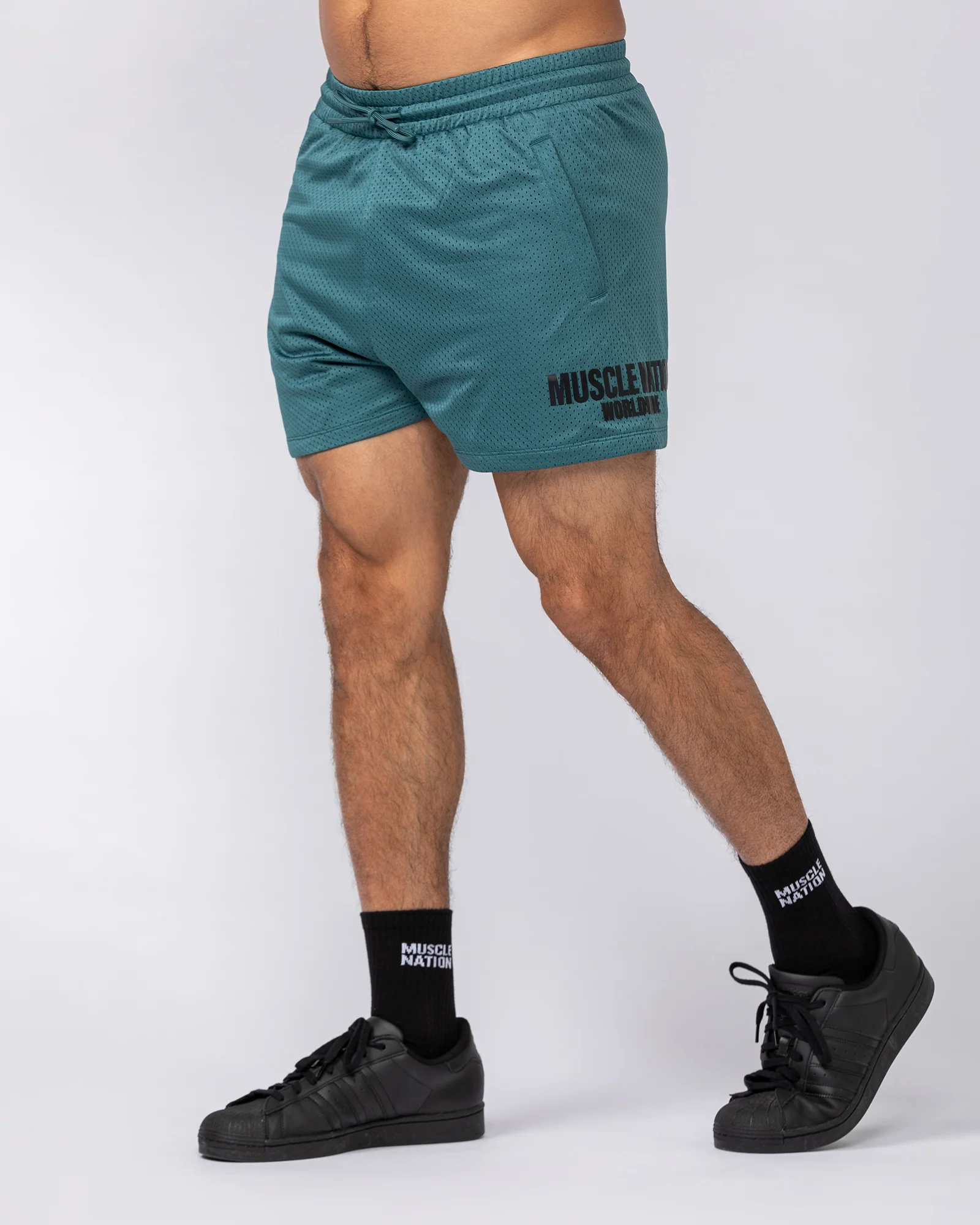Worldwide Lay Up 3.5" Shorts - Shark - Image 4