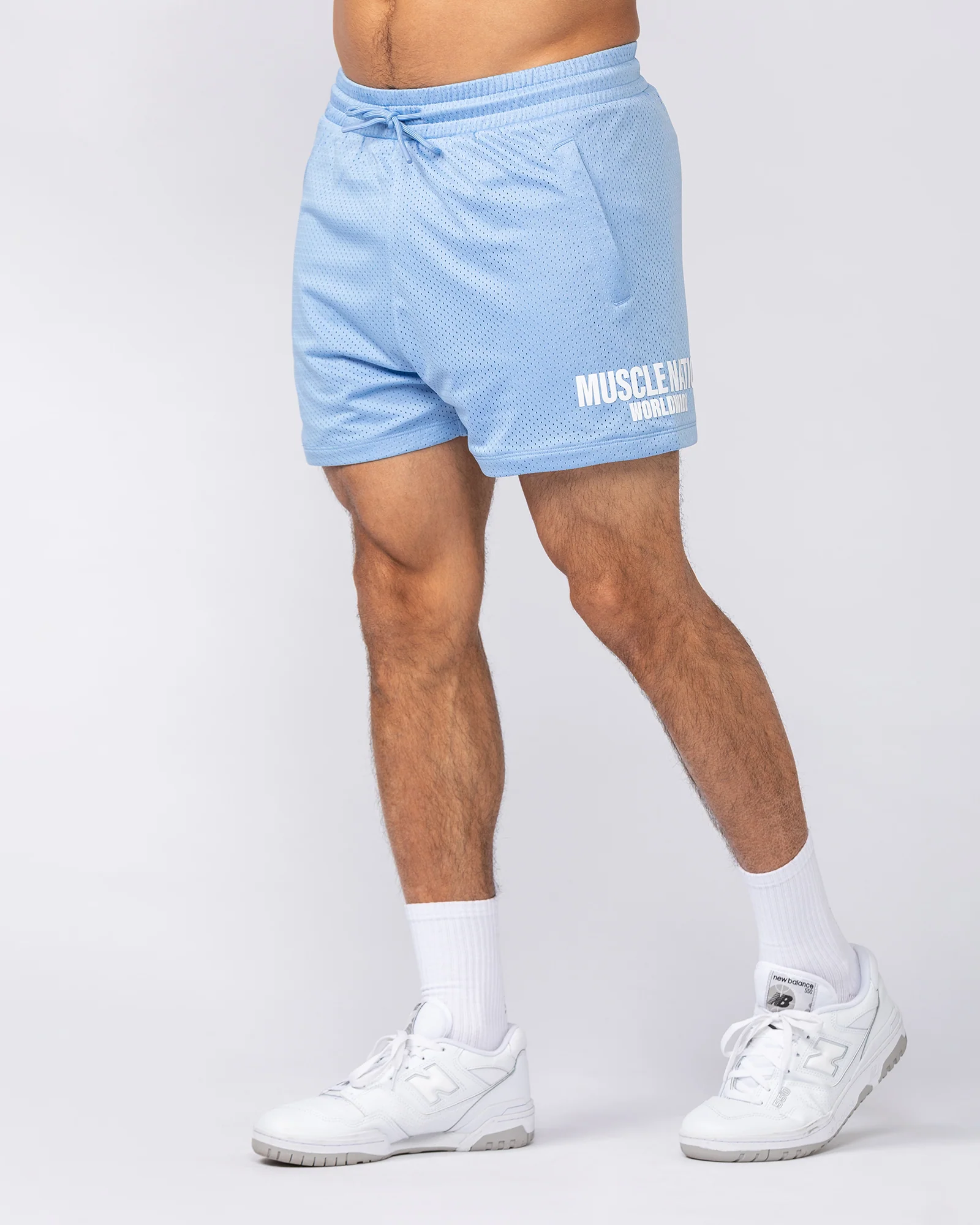 Worldwide Lay Up 3.5" Shorts - Sky - Image 3