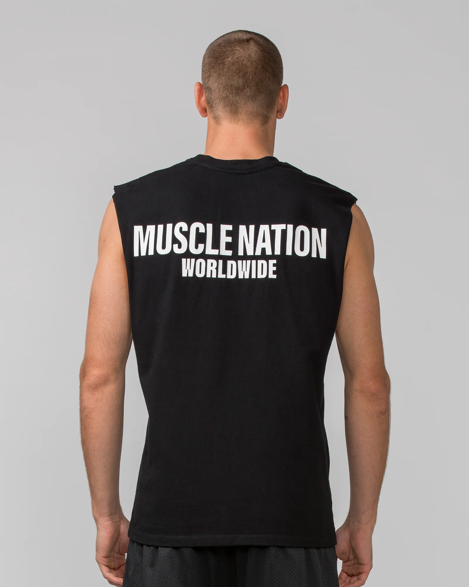 Worldwide Muscle Tank - Black - Image 5