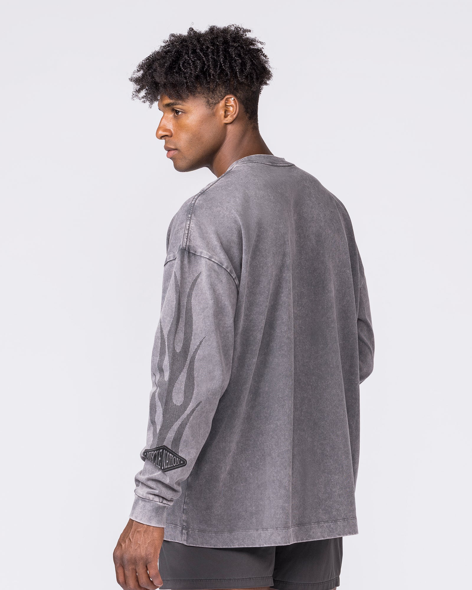 Worldwide Racing Long Sleeve Vintage Tee - Washed Tornado - Image 2