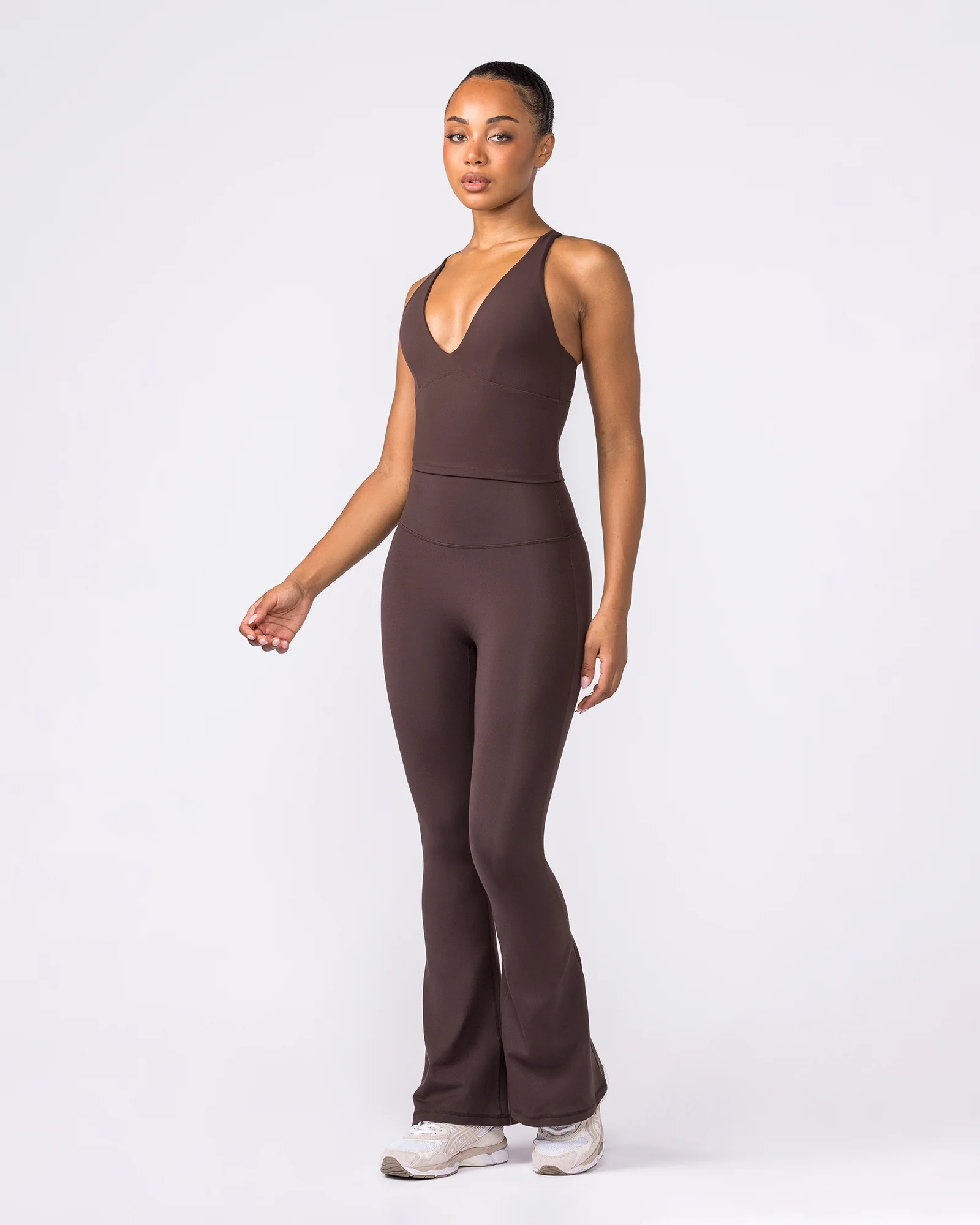 Zero Rise Everyday Flare Leggings - Cocoa - Image 7