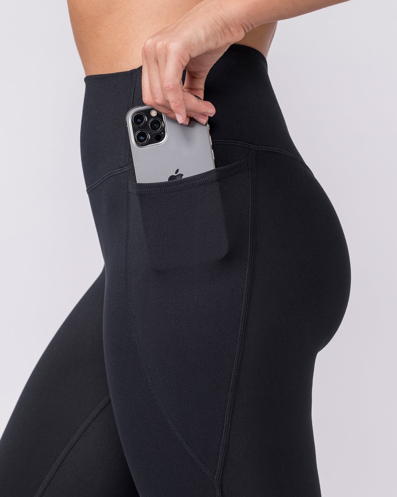 Zero Rise Everyday Pocket Flare Leggings - Black - Image 5